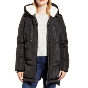 NWT Sam Edelman Faux Shearling Puffer Jack…